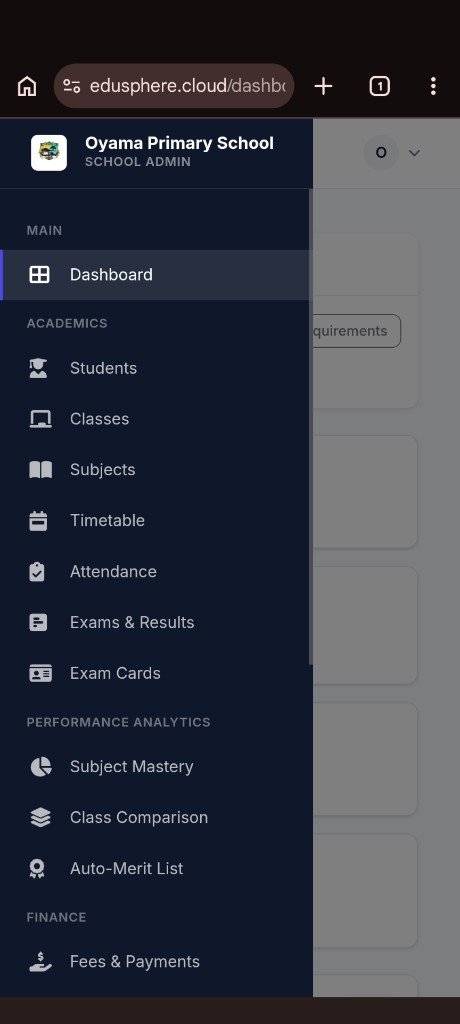 EduSphere on mobile